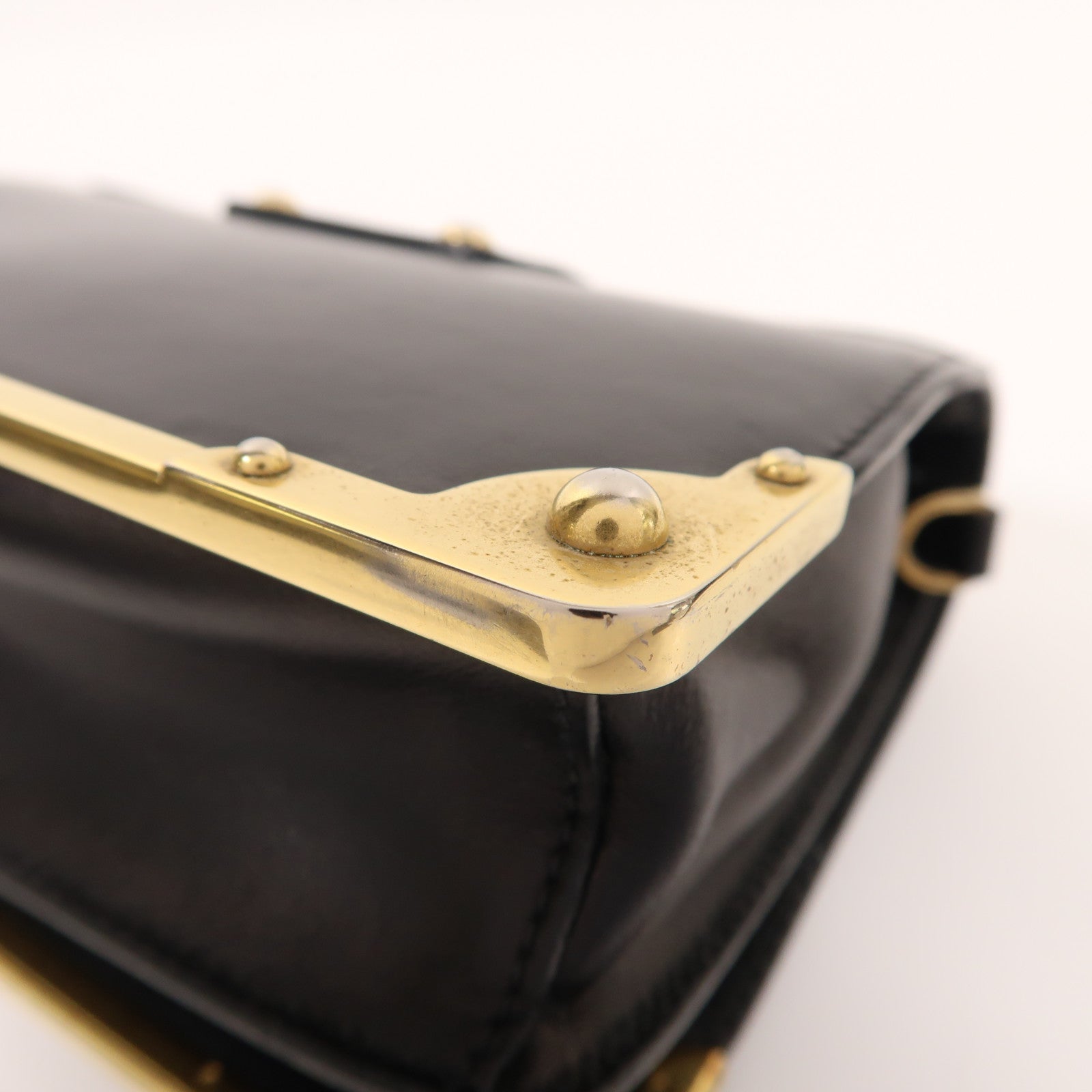 PRADA 【激減優惠】牛皮皮革Shoulder Bag金扣肩背袋
