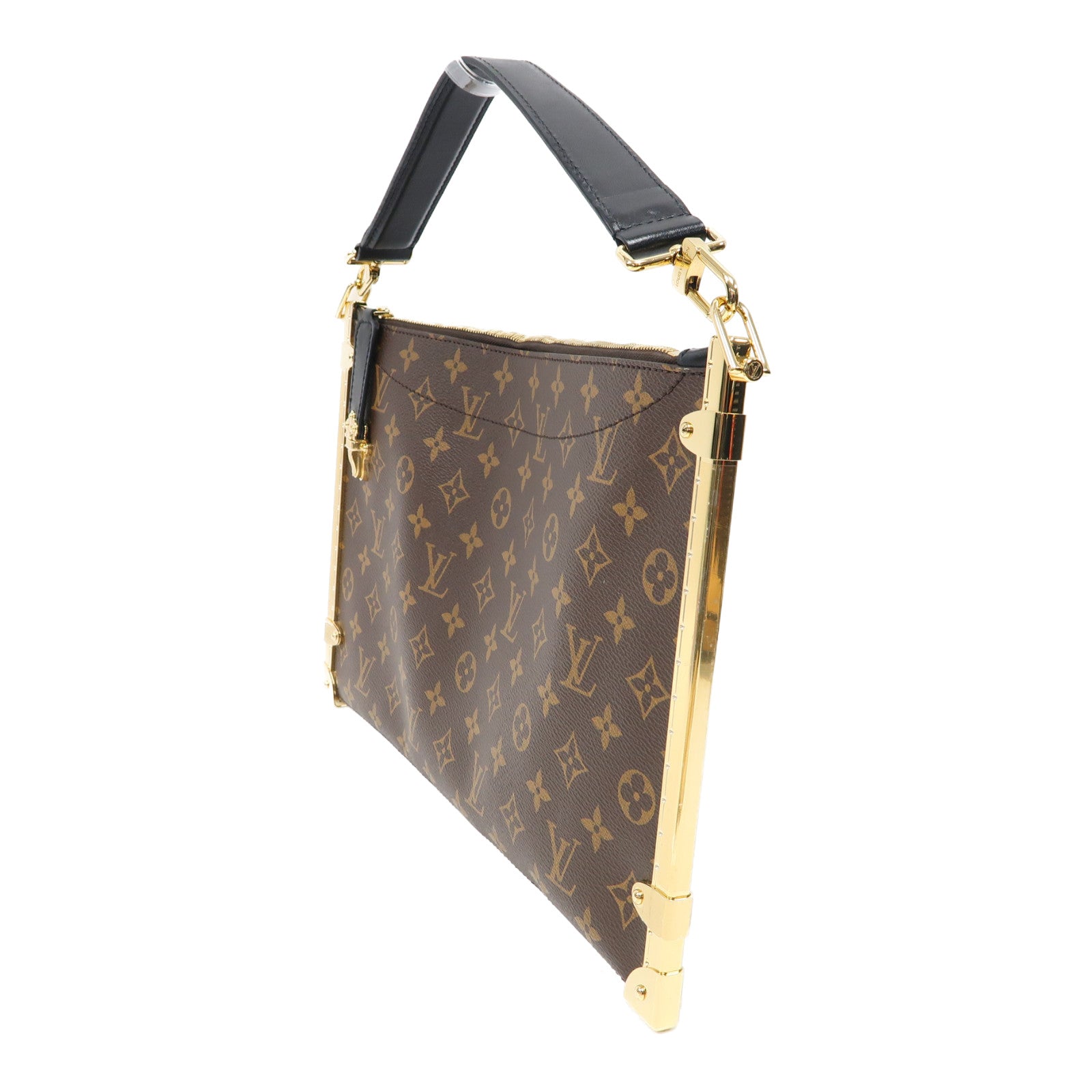 LOUIS VUITTON 【激減優惠】Monogram Lucky Trunk金扣肩背袋啡色