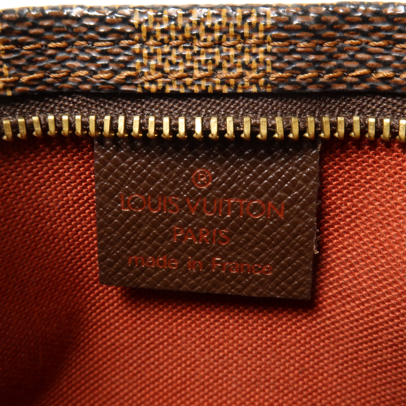 LOUIS VUITTON Damier Trousse Makeup Accessory Pouch手挽袋