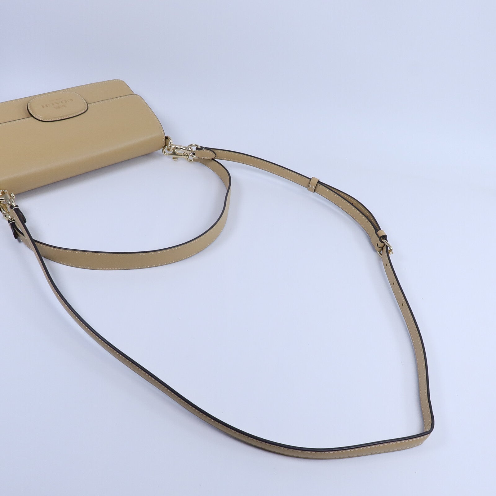 COACH 牛皮皮革Eliza Flap Crossbody手挽肩背兩用袋