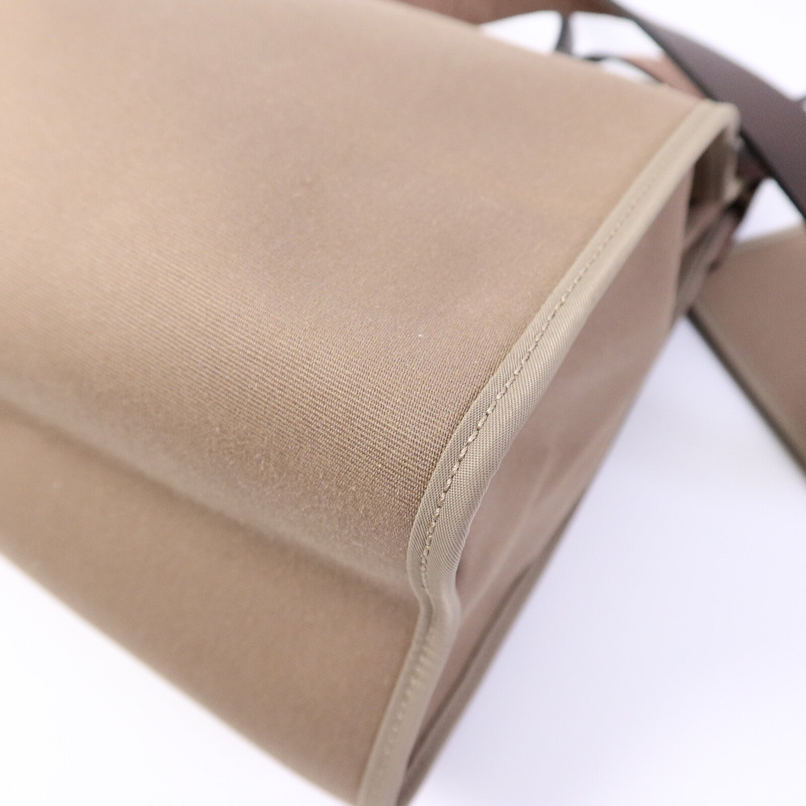 HERMES 帆布Herbag GM手挽肩背兩用袋Etoupe