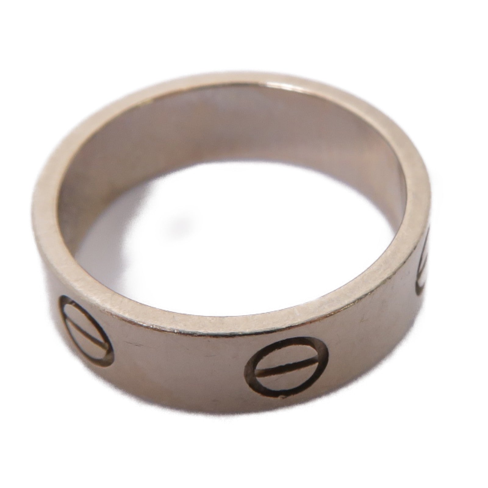 CARTIER 18K白金Love Ring戒指Cartier#53/US#6.5