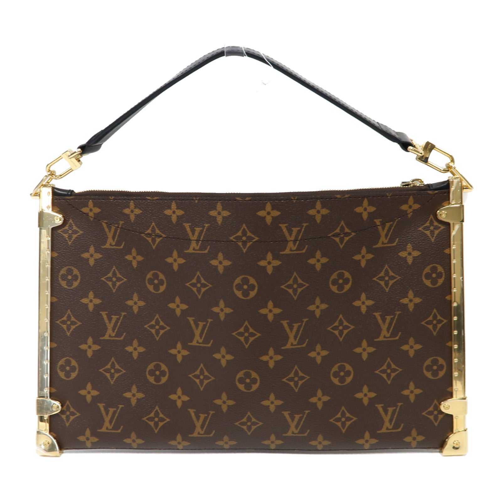 LOUIS VUITTON 【激減優惠】Monogram Lucky Trunk金扣肩背袋啡色