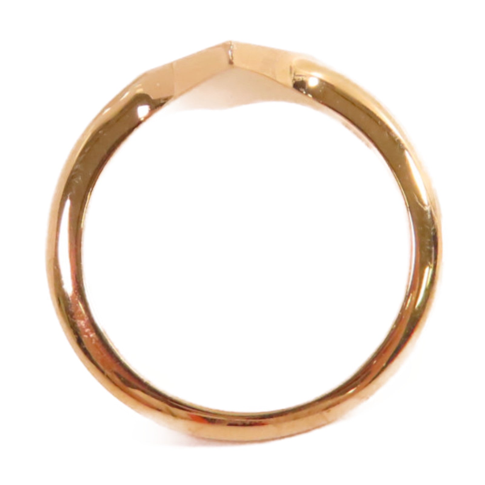 HERMES 18K黃金Gambade H Ring戒指#51/US#5.5