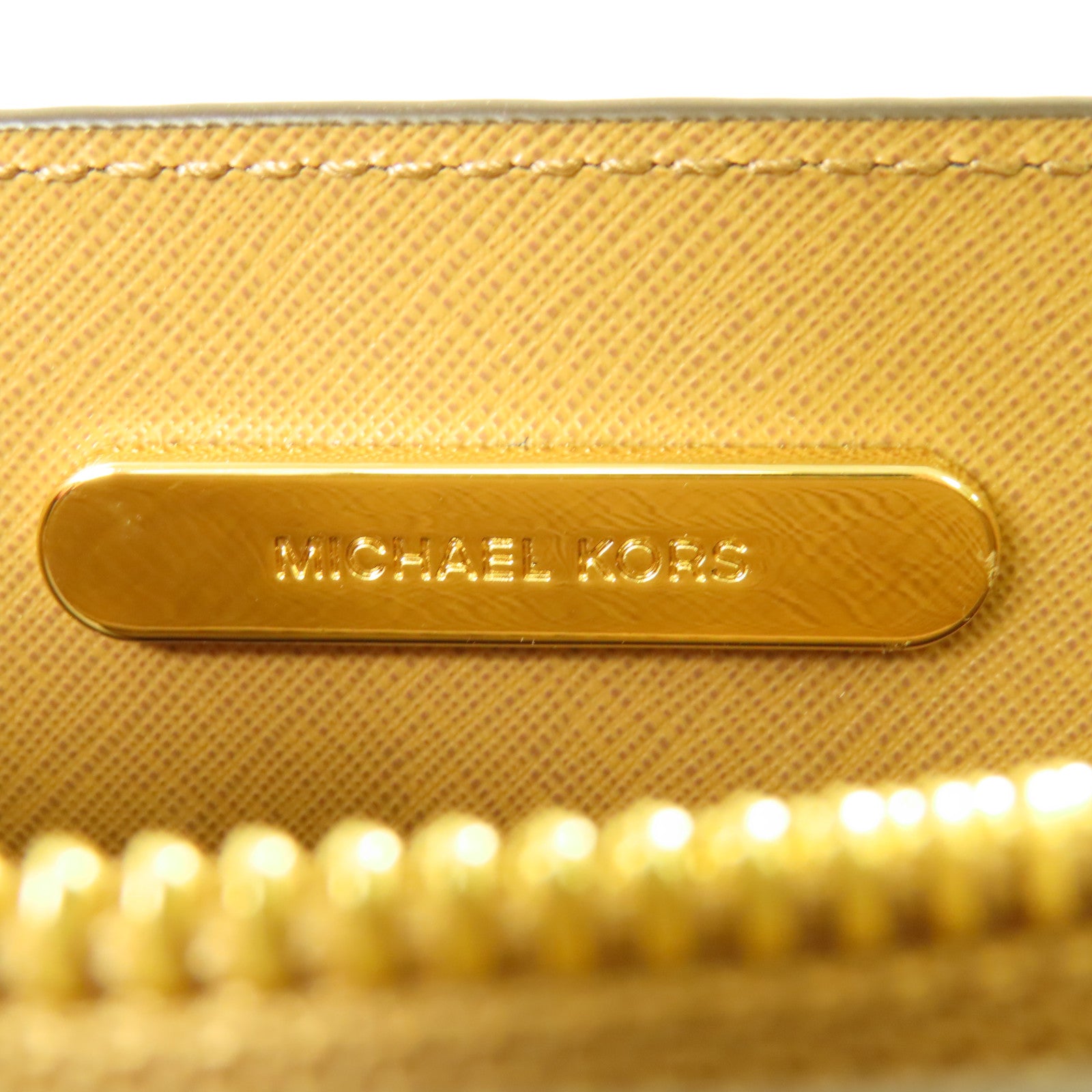 Michael Kors GHW 2way Shoulder Bag Calfskin Leather Blue