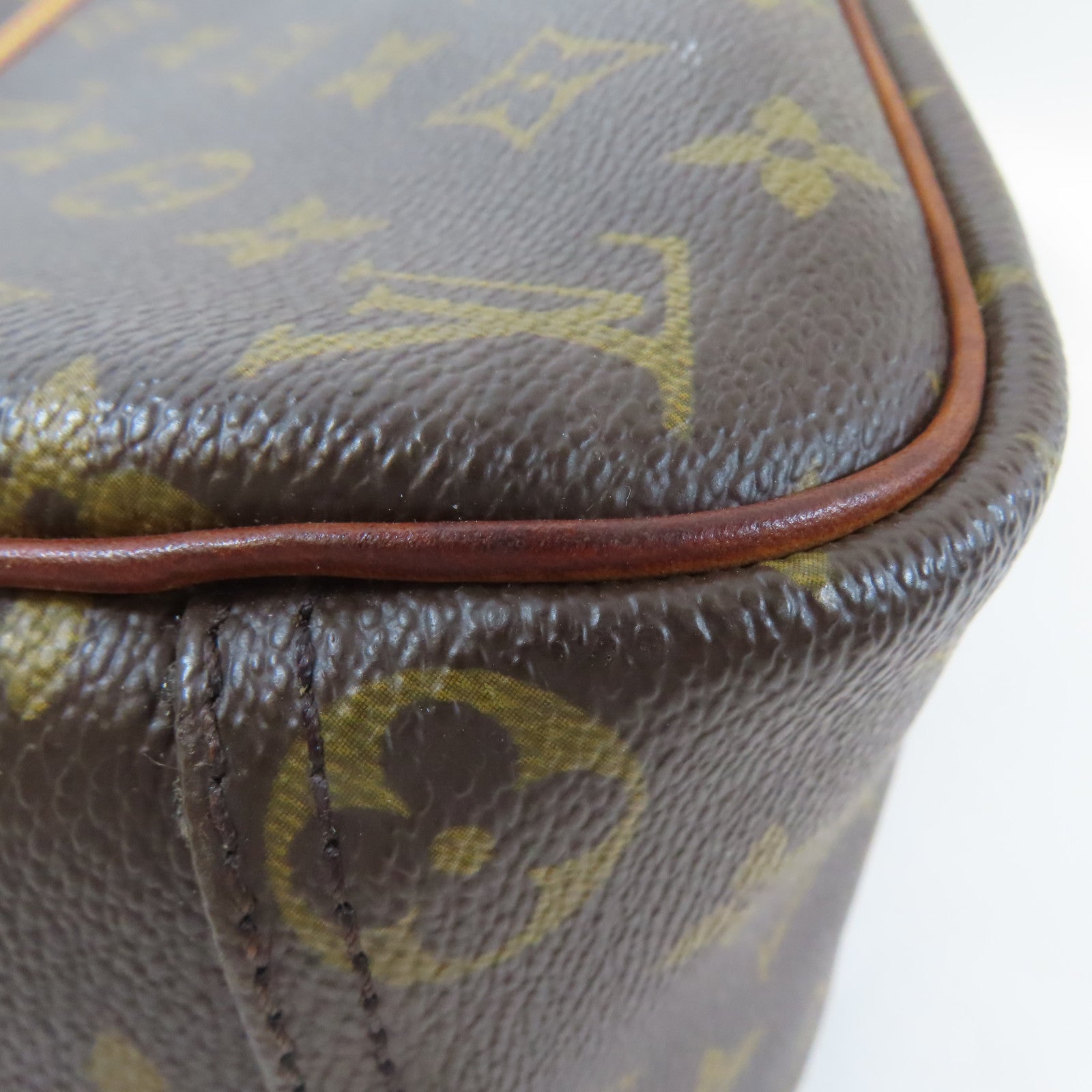 LOUIS VUITTON 【激減優惠】Monogram Trouville金扣手挽袋啡色