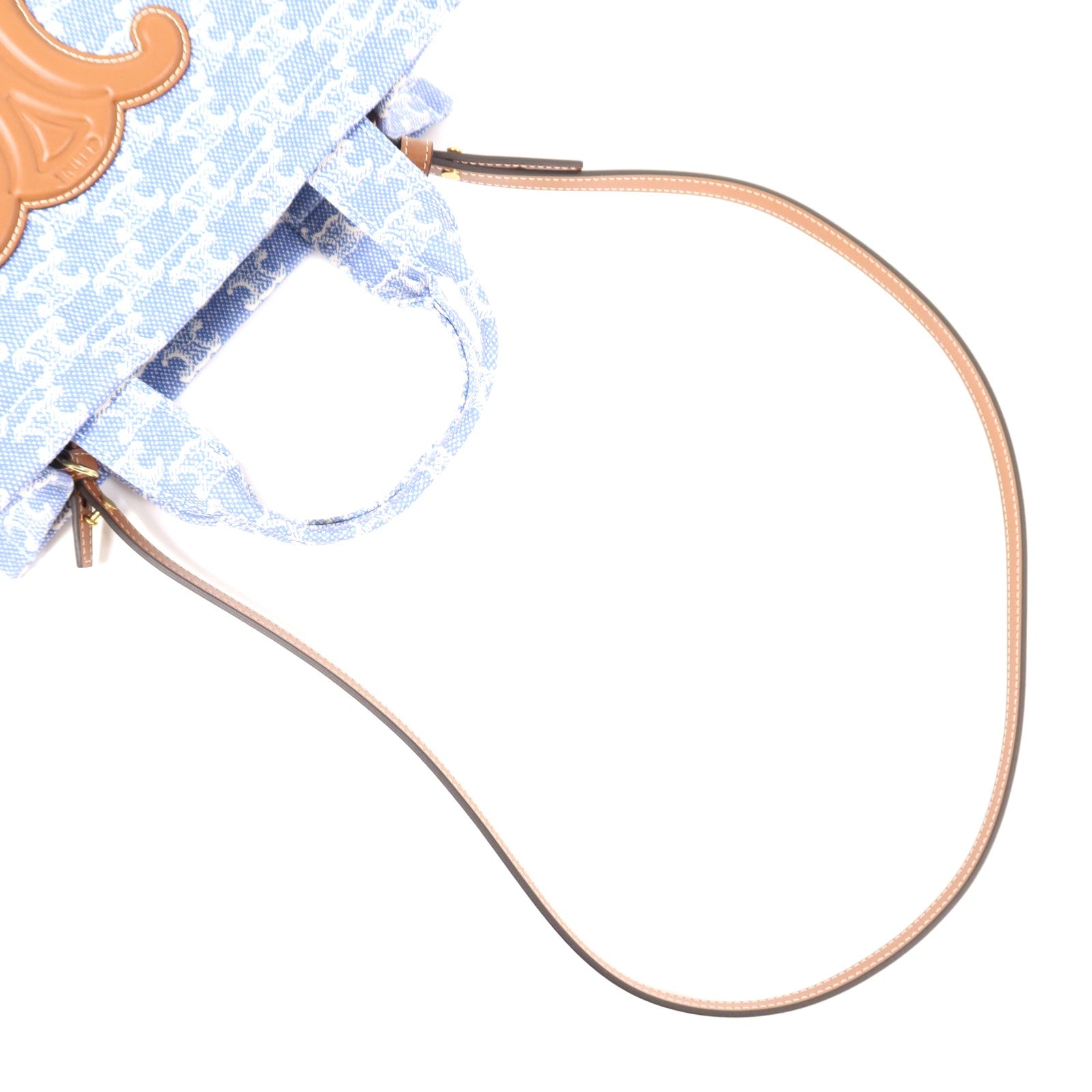 CELINE 帆布Small Cabas Thais金扣手挽肩背兩用袋