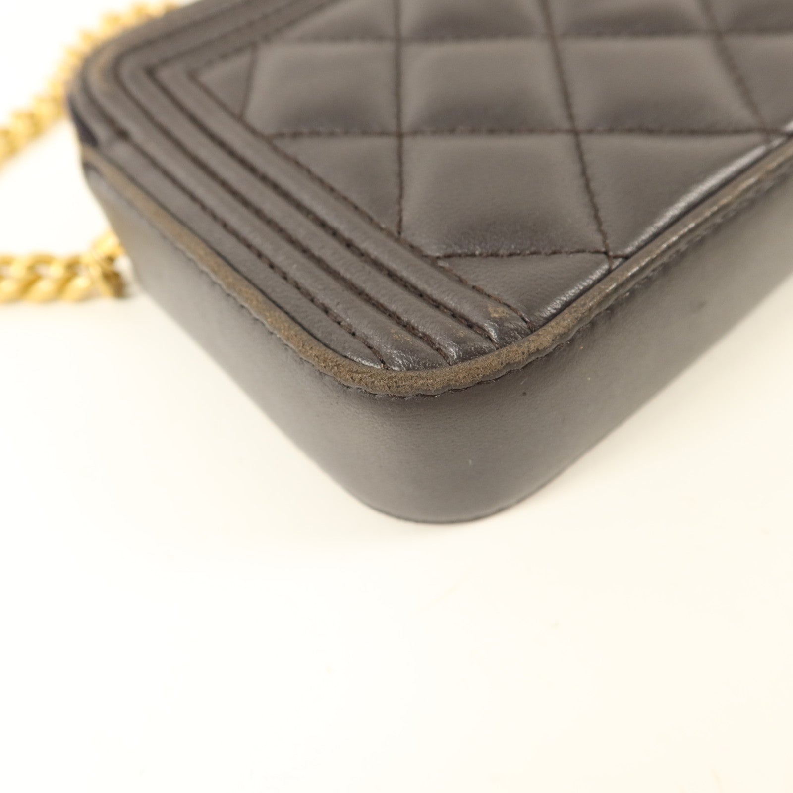 CHANEL 羊皮皮革Chain Shoulder Bag鏈帶肩背袋
