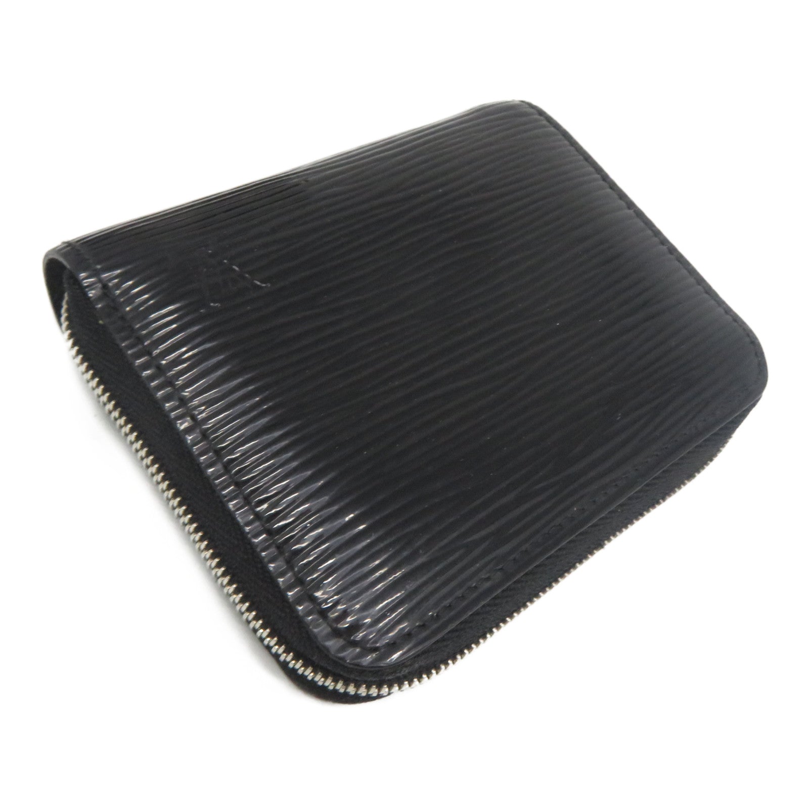 LOUIS VUITTON 【清倉大減價】Epi Coin Case銀扣零錢包黑色