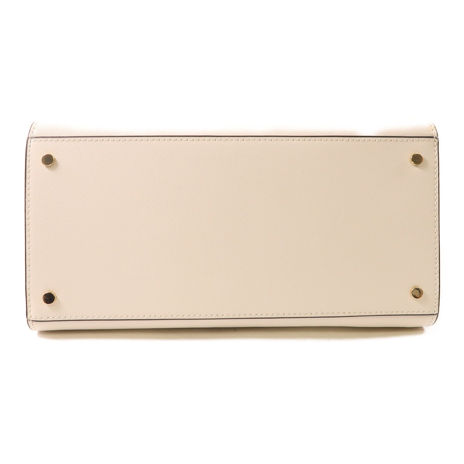 Kate Spade 【激減優惠】牛皮皮革2 Way Shoulder金扣手挽肩背兩用袋白色/米色
