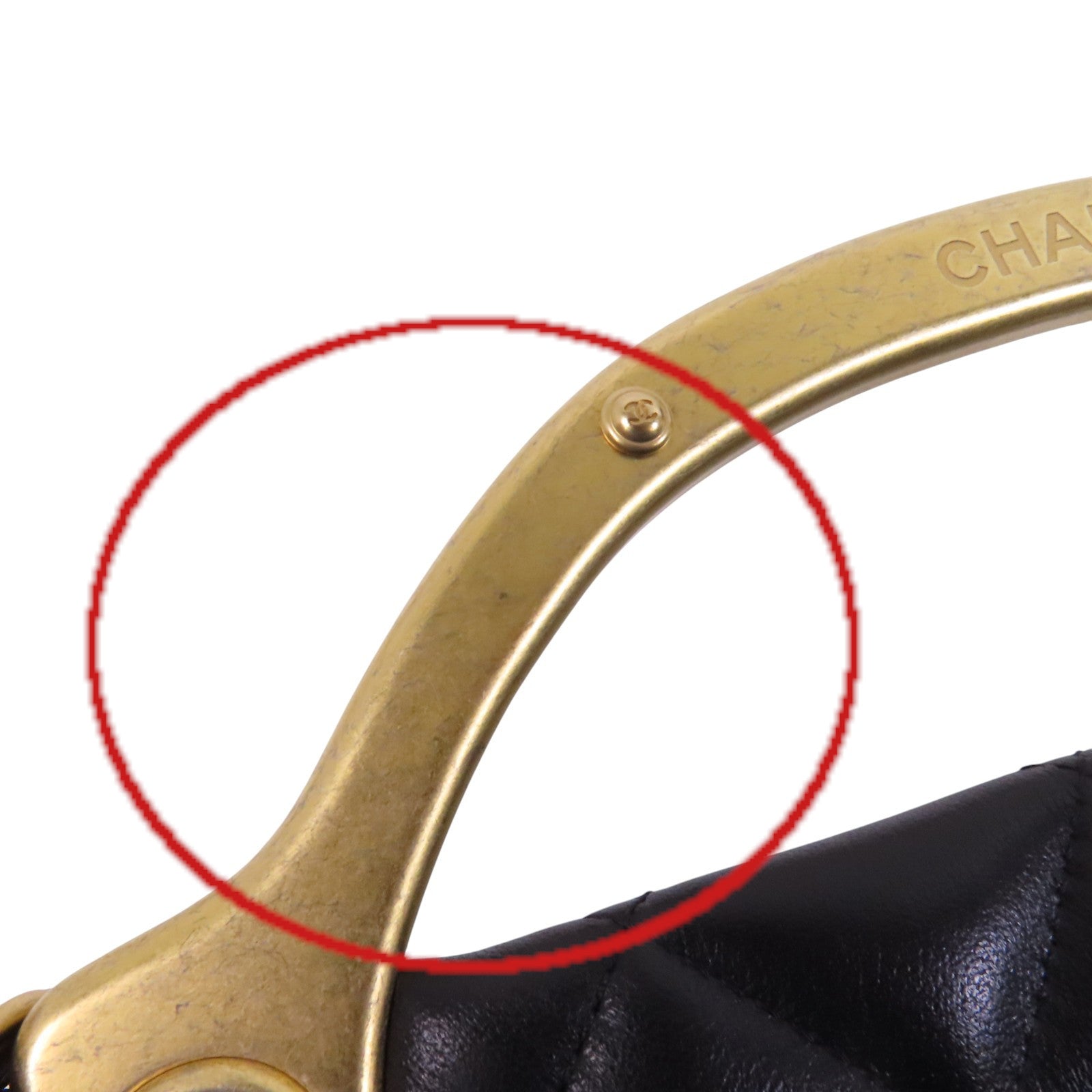 CHANEL 羊皮皮革Lady Handle金扣手挽肩背兩用袋