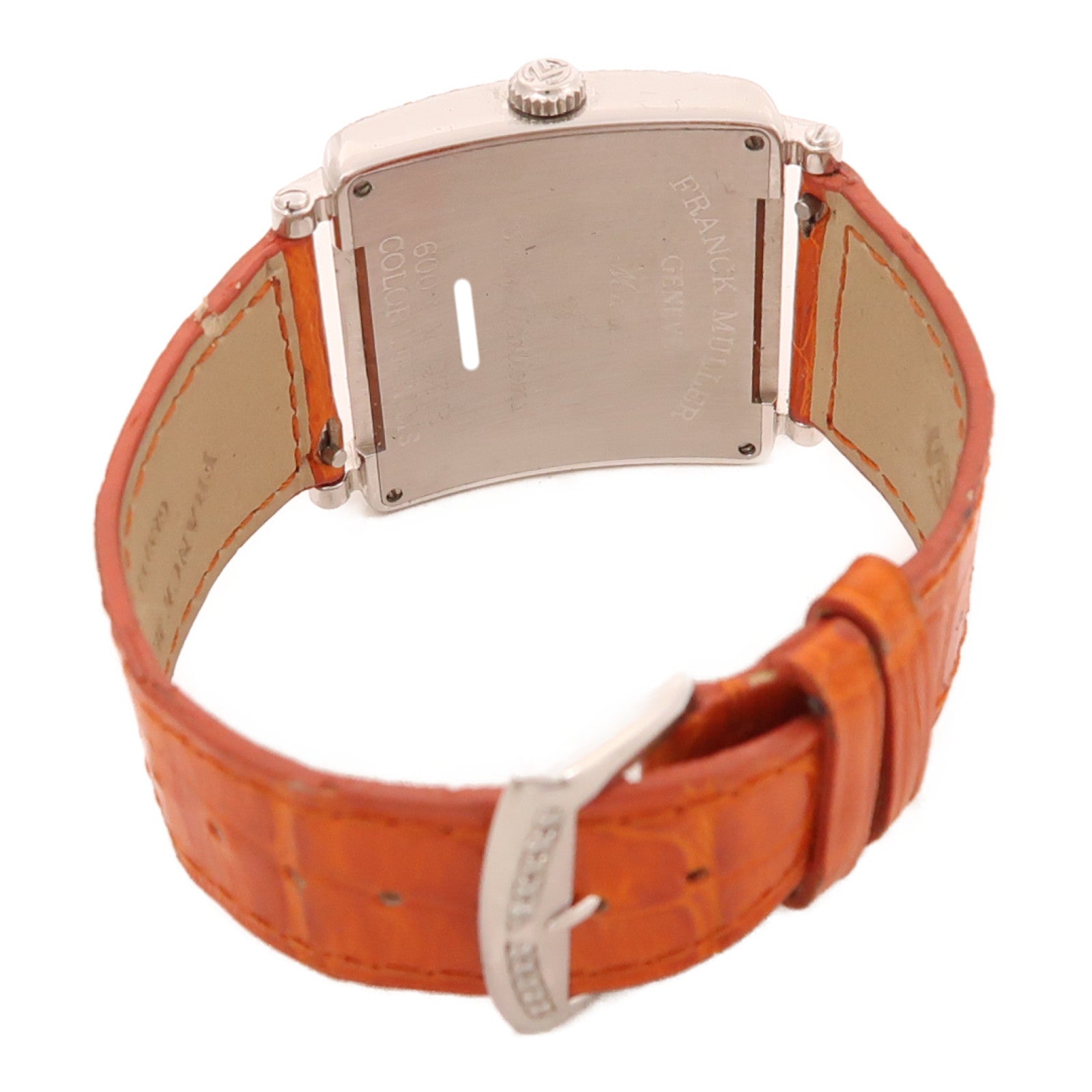 FRANCK MULLER Master Square Quartz Watch 6002 M QZ R Stainless Steel Leather