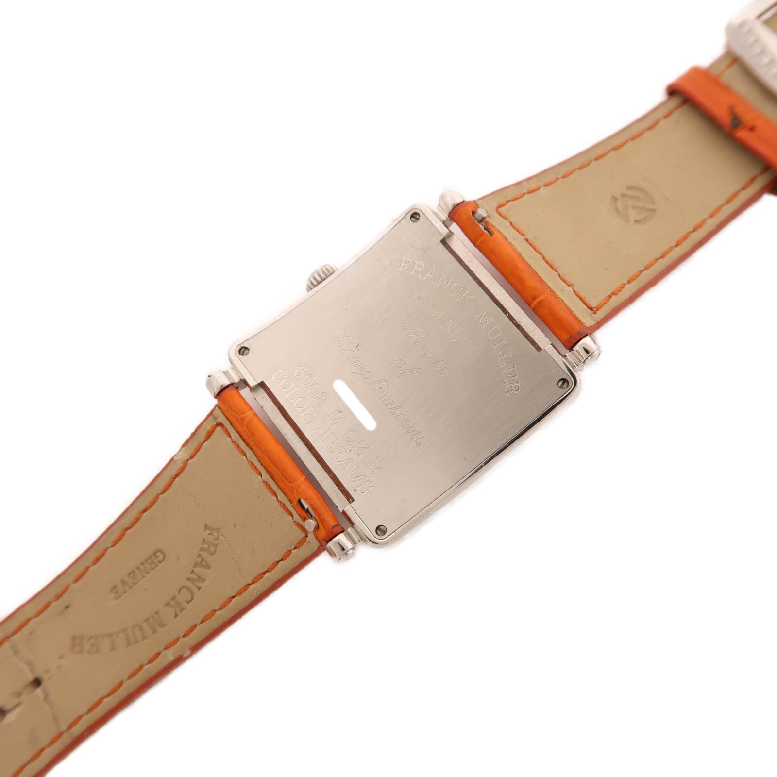 FRANCK MULLER Master Square Quartz Watch 6002 M QZ R Stainless Steel Leather
