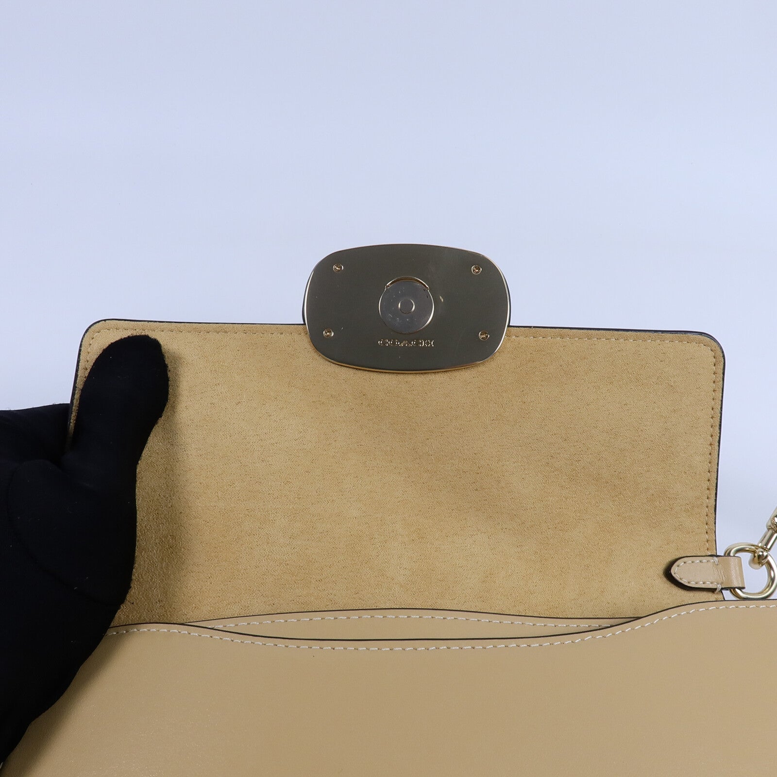 COACH 牛皮皮革Eliza Flap Crossbody手挽肩背兩用袋
