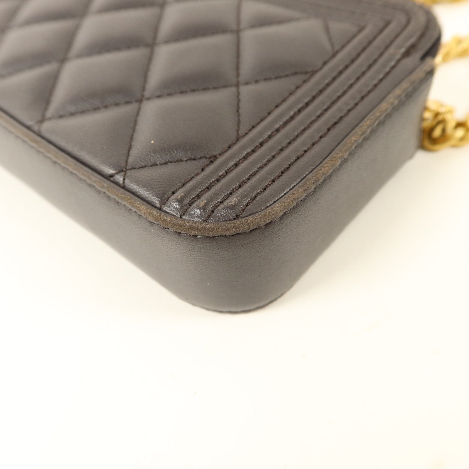 CHANEL 羊皮皮革Chain Shoulder Bag鏈帶肩背袋