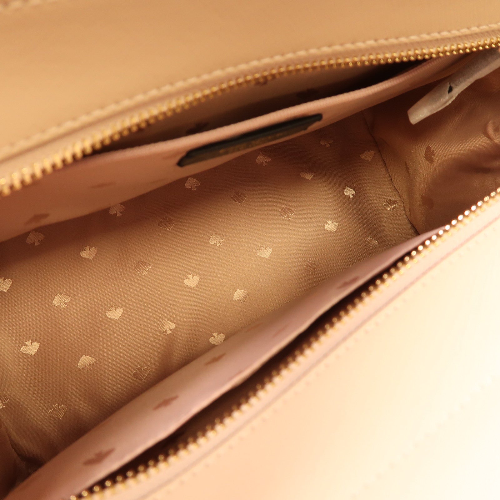 Kate Spade 【激減優惠】牛皮皮革2 Way Shoulder金扣手挽肩背兩用袋白色/米色