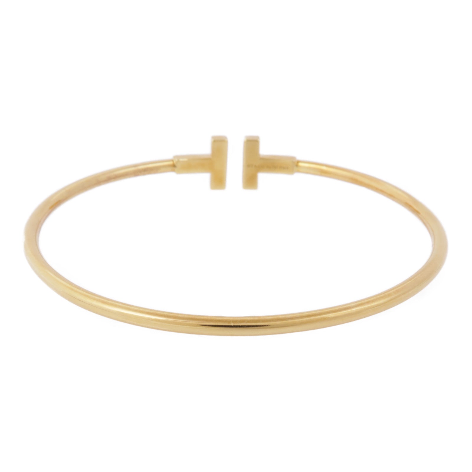 TIFFANY＆CO 18K黄金T Wire Diamond Bracelet鑽石手鏈