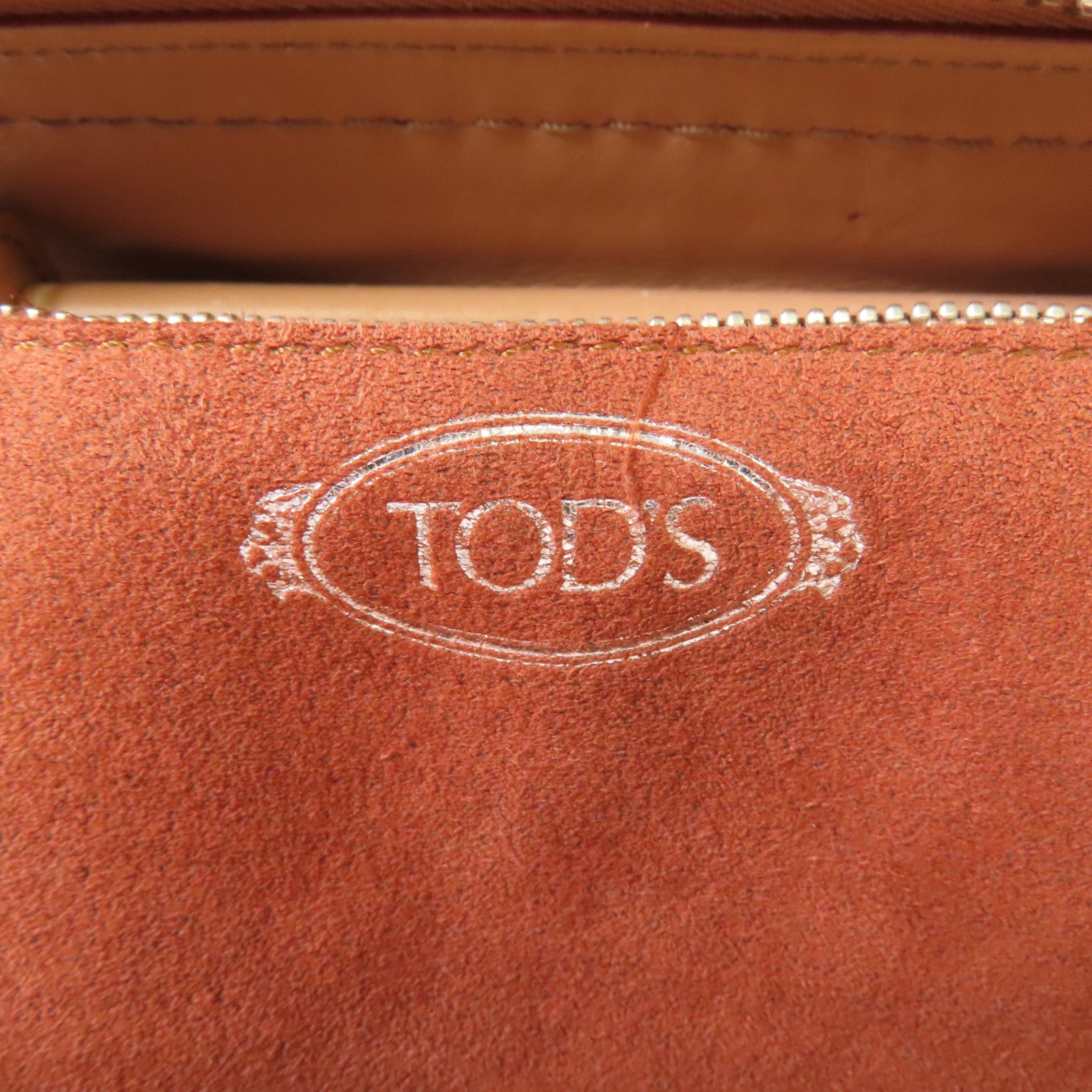 TOD'S 牛皮皮革2 Way Bag銀扣手挽肩背兩用袋