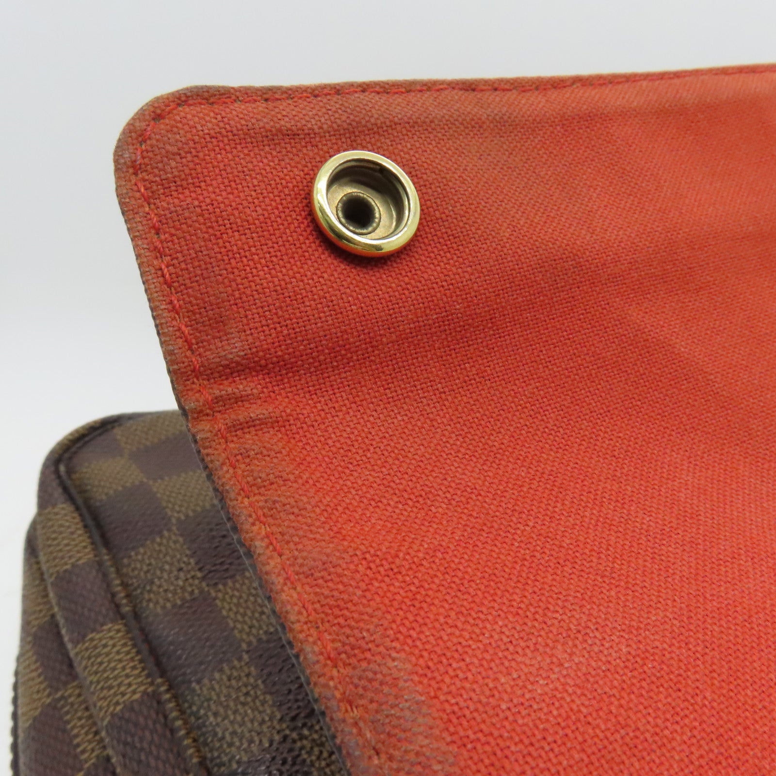 LOUIS VUITTON Damier Naviglio金扣肩背袋啡色