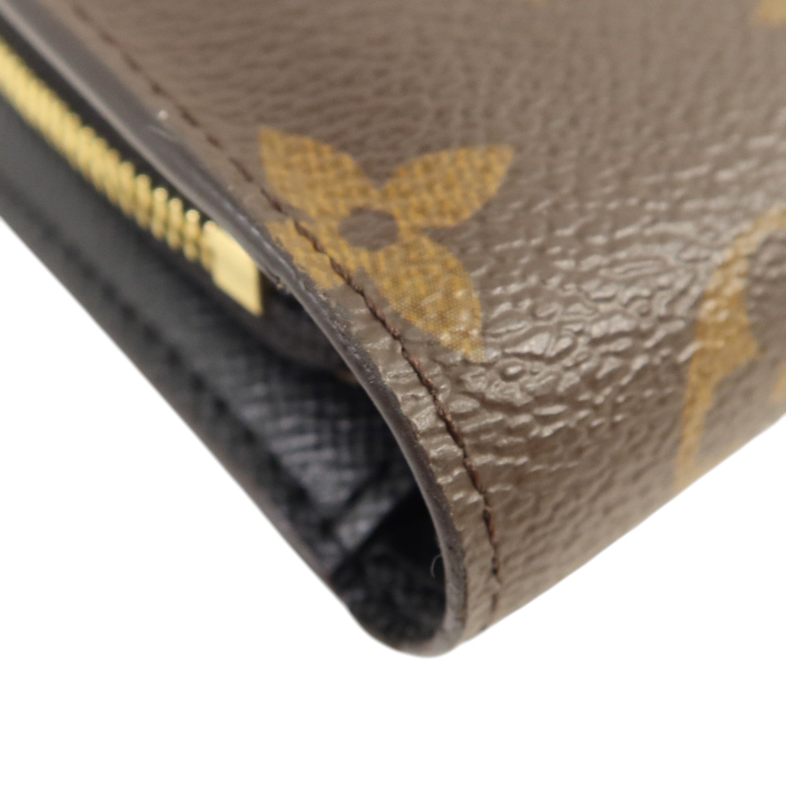 LOUIS VUITTON Monogram Reverse Juliette金扣錢包