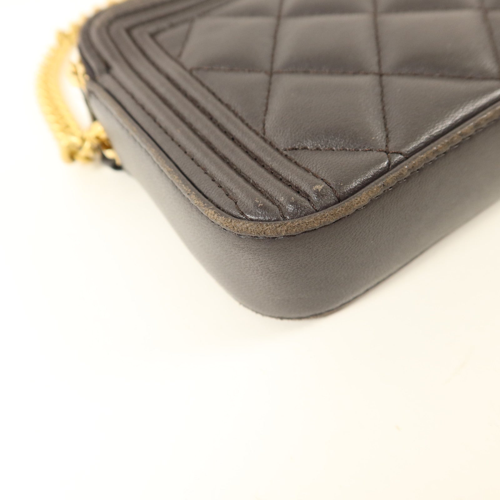 CHANEL 羊皮皮革Chain Shoulder Bag鏈帶肩背袋