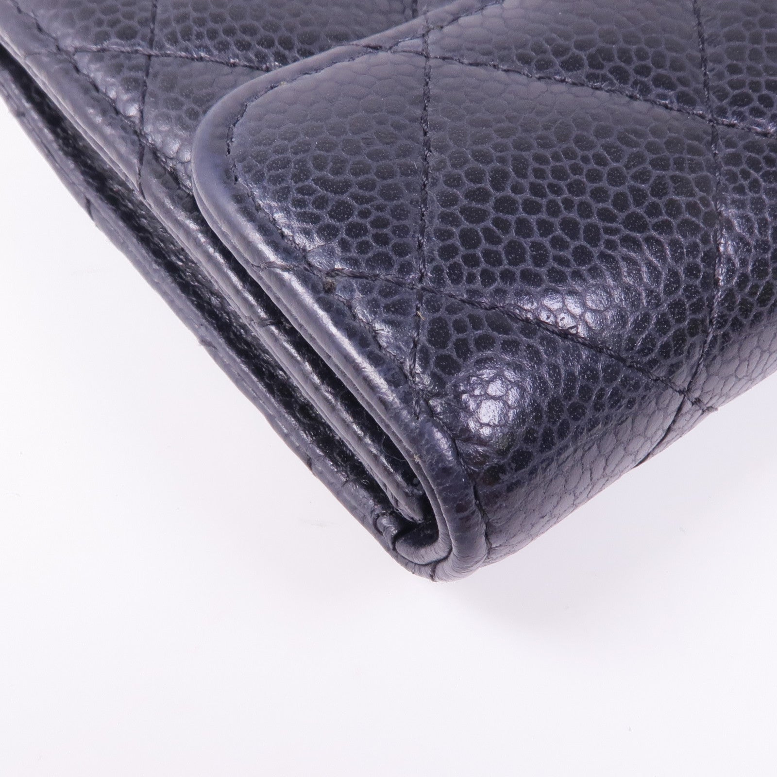 CHANEL 牛皮皮革Card/Coin Case銀扣零錢包/卡片套