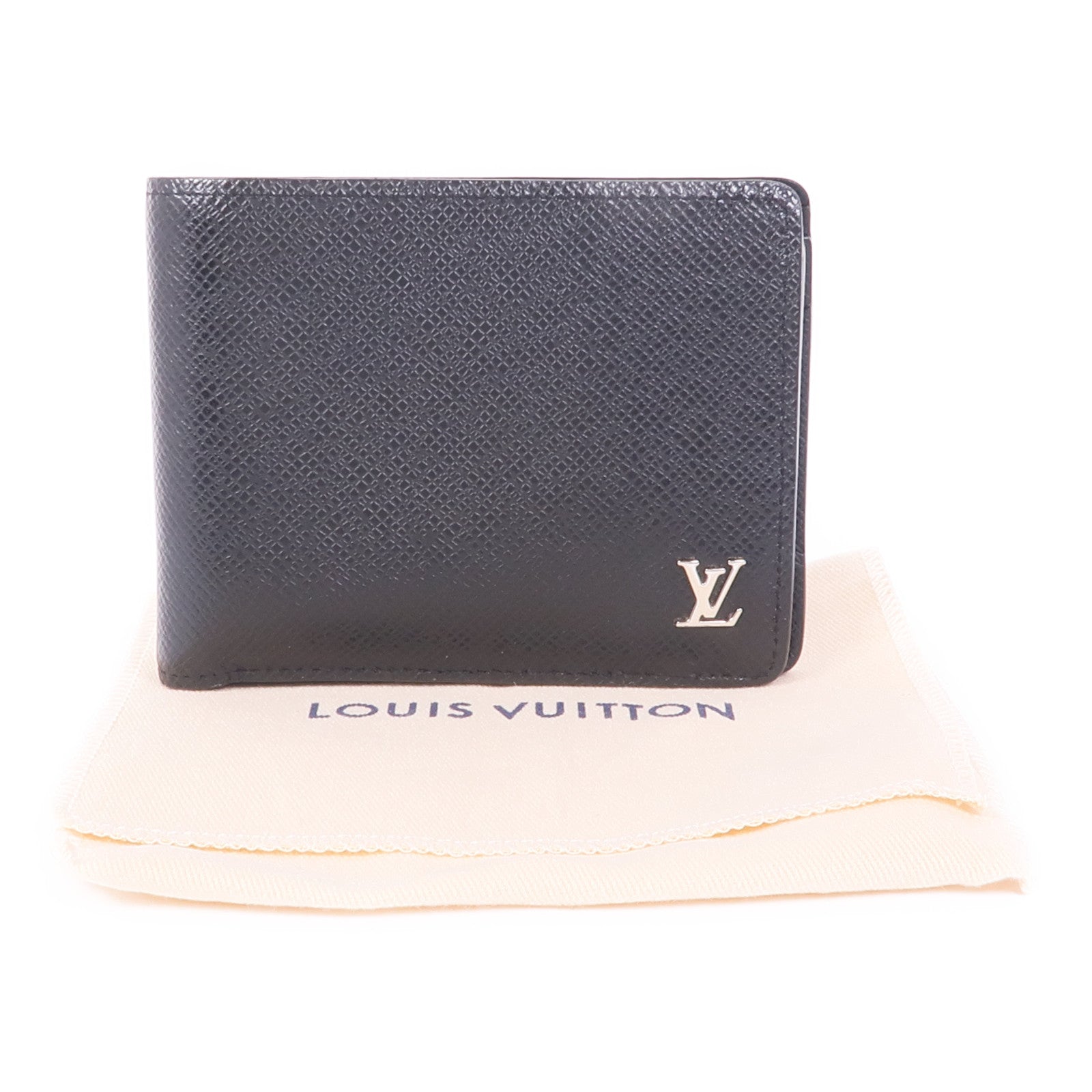 LOUIS VUITTON Taiga Multiple Wallet銀扣錢包