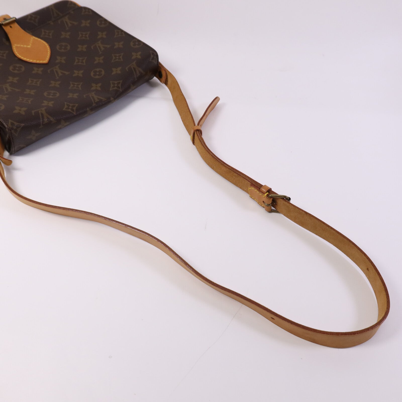 LOUIS VUITTON Monogram Cartouchiere GM金扣肩背袋