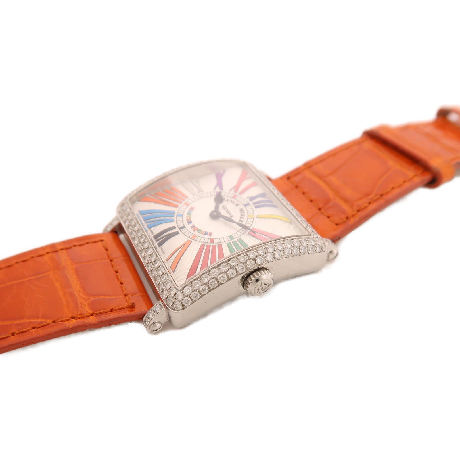 FRANCK MULLER Master Square Quartz Watch 6002 M QZ R Stainless Steel Leather