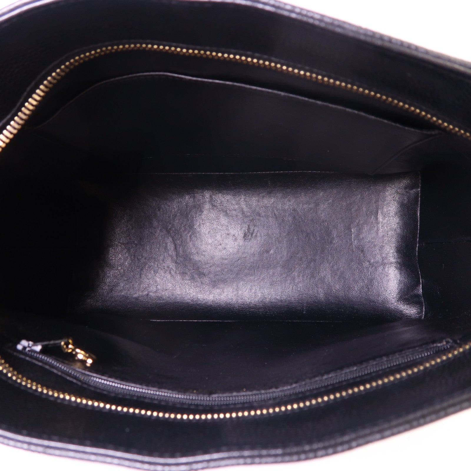 CHANEL 牛皮皮革Handbag金扣手挽袋