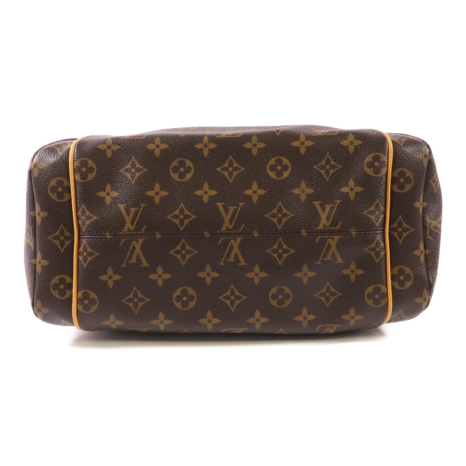 LOUIS VUITTON Monogram Totally MM金扣肩背袋棕色