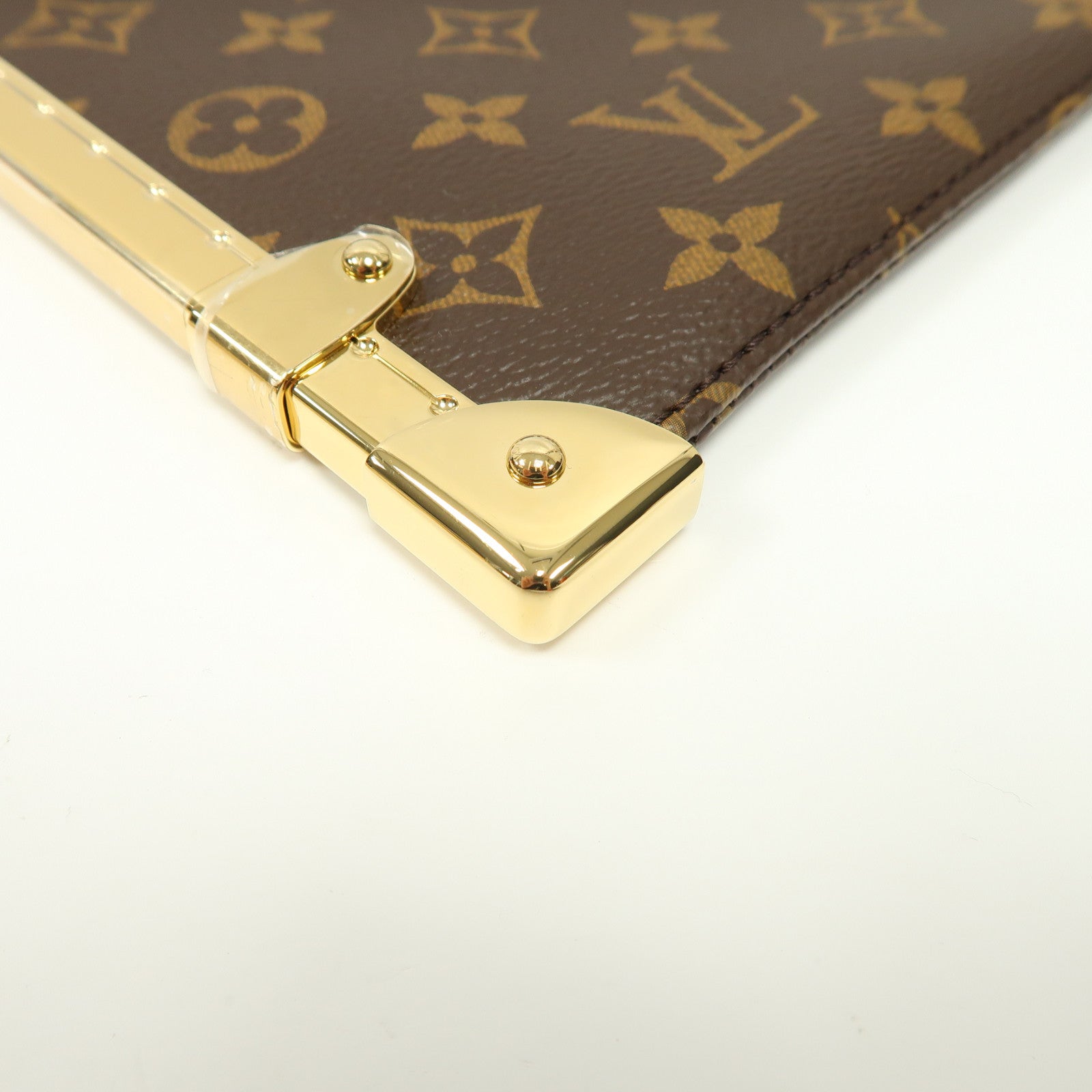 LOUIS VUITTON 【激減優惠】Monogram Lucky Trunk金扣肩背袋啡色