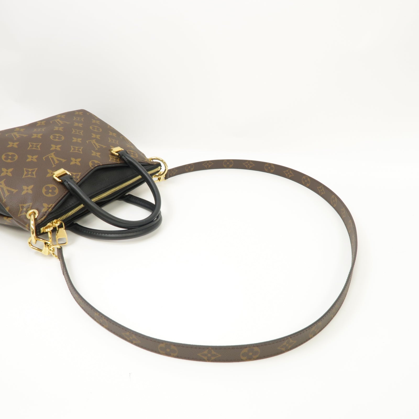 LOUIS VUITTON 【激減優惠】Monogram Pallas BB 2 Way Shoulder金扣手挽肩背兩用袋啡色