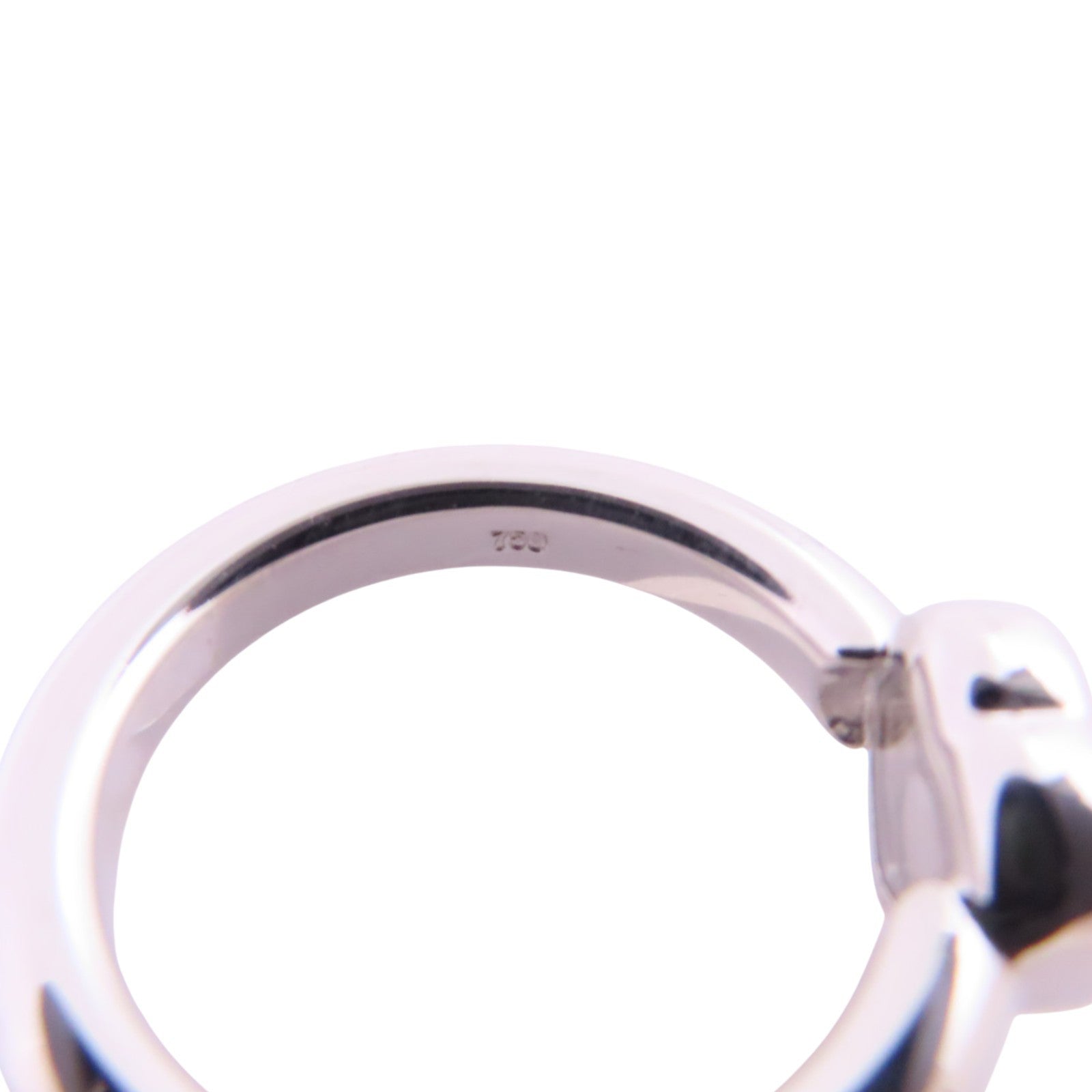 Chopard 18K白金/鑽石Happy Diamond Ring戒指US#5