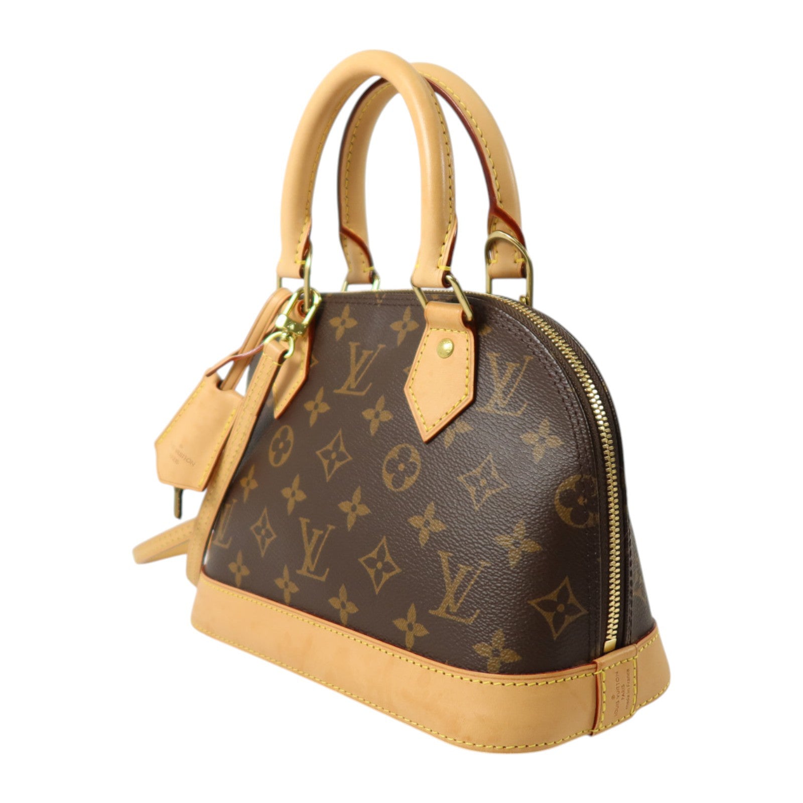 LOUIS VUITTON Monogram Alma BB金扣手挽肩背兩用袋