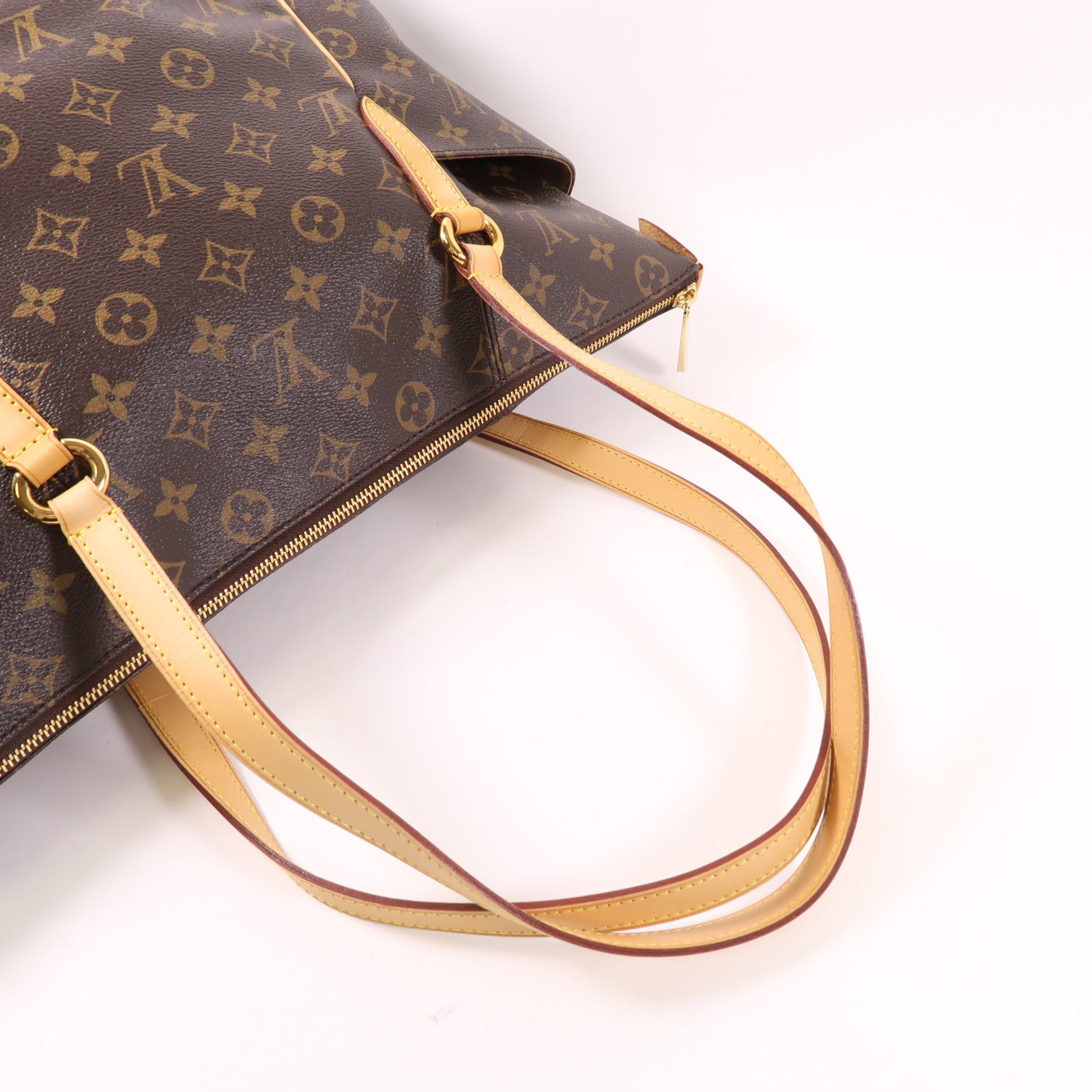 LOUIS VUITTON Monogram Totally MM金扣肩背袋棕色