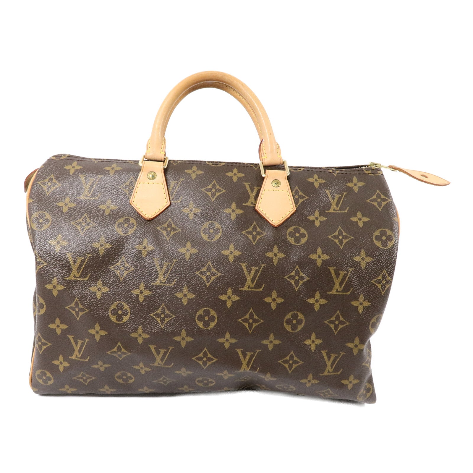 LOUIS VUITTON Monogram Speedy 35金扣手挽袋