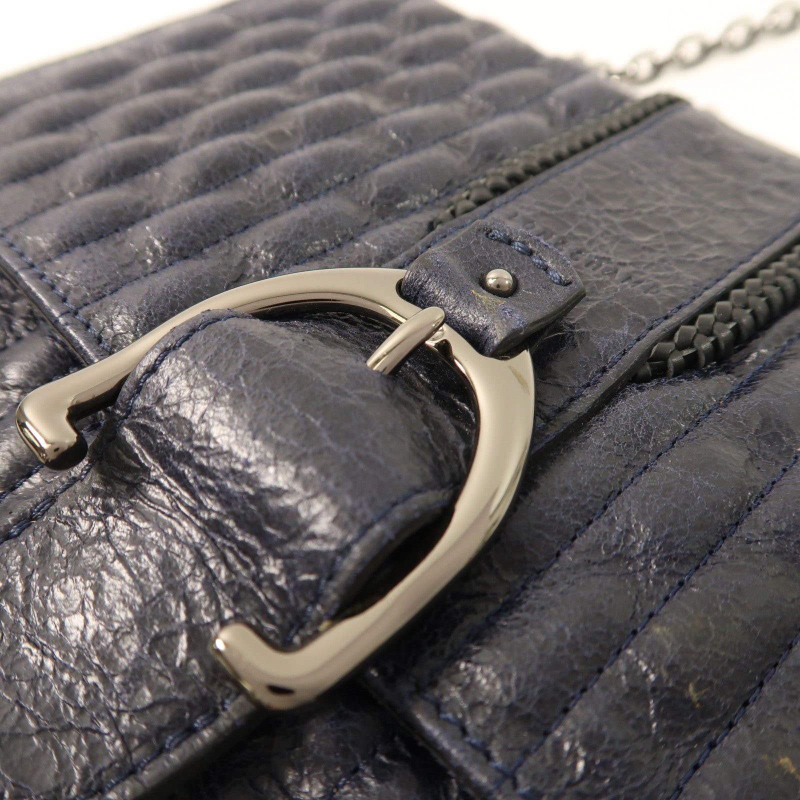 Longchamp 牛皮皮革Chain Shoulder鏈帶肩背袋