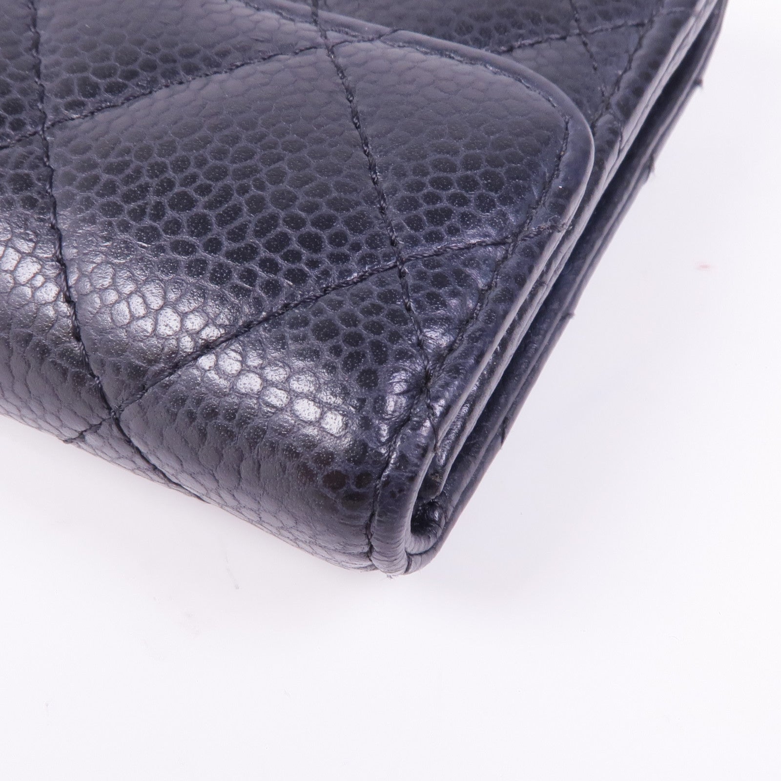 CHANEL 牛皮皮革Card/Coin Case銀扣零錢包/卡片套