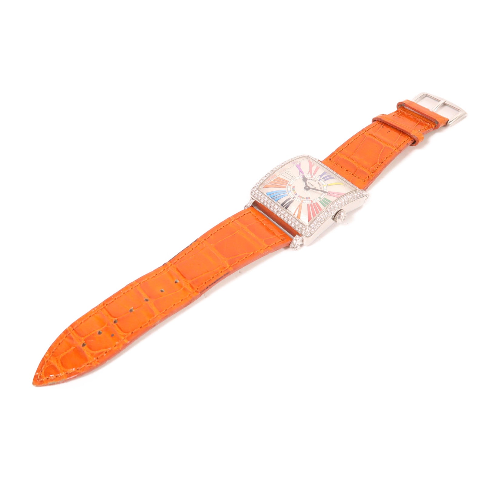 FRANCK MULLER Master Square Quartz Watch 6002 M QZ R Stainless Steel Leather
