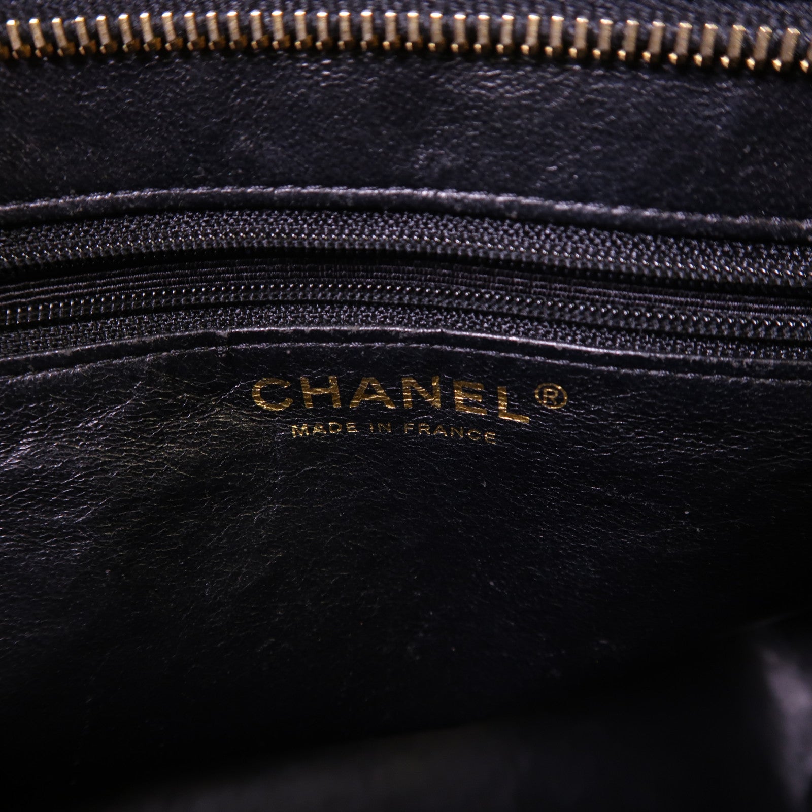 CHANEL 牛皮皮革Handbag金扣手挽袋