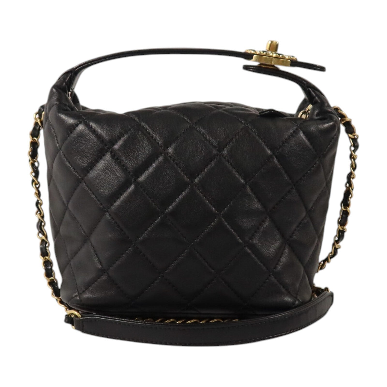 CHANEL 羊皮皮革Small Hobo金扣手挽肩背兩用袋
