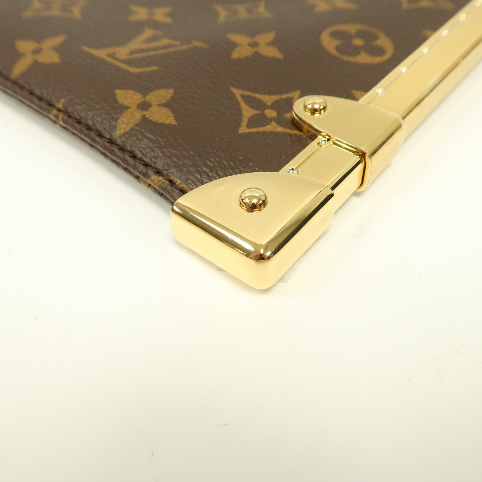 LOUIS VUITTON 【激減優惠】Monogram Lucky Trunk金扣肩背袋啡色