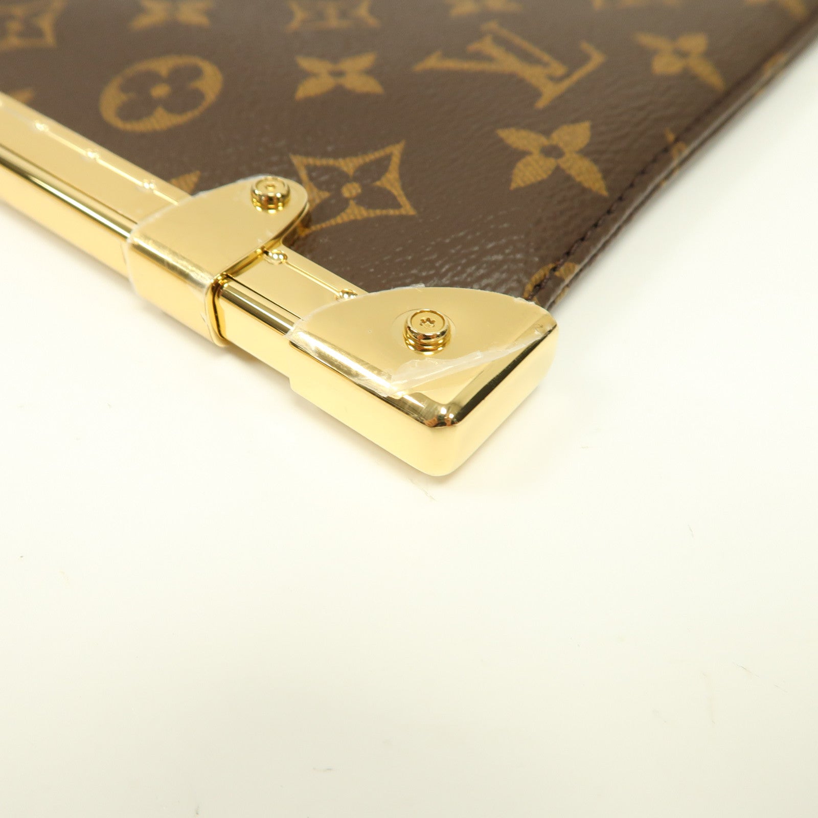 LOUIS VUITTON 【激減優惠】Monogram Lucky Trunk金扣肩背袋啡色