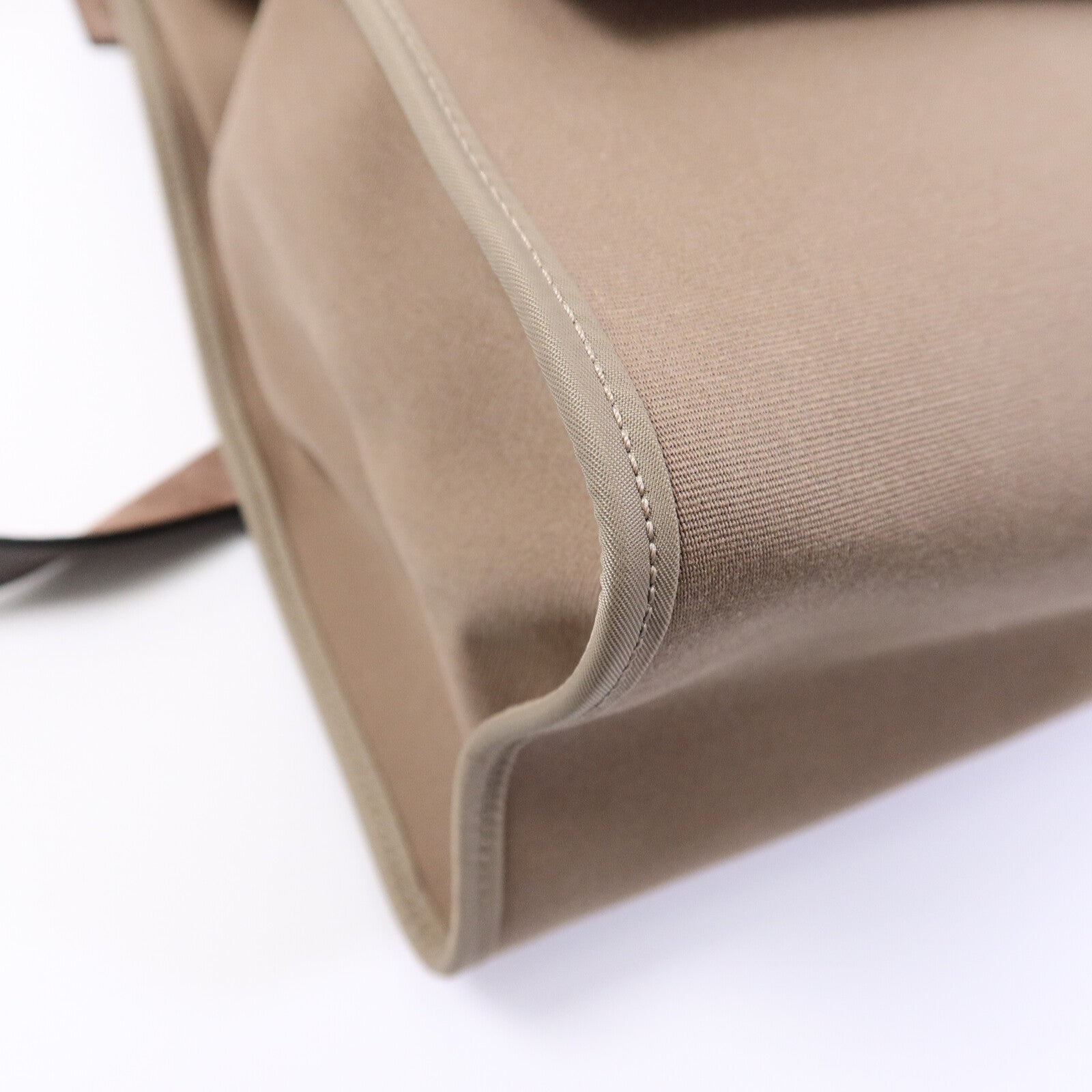 HERMES 帆布Herbag GM手挽肩背兩用袋Etoupe