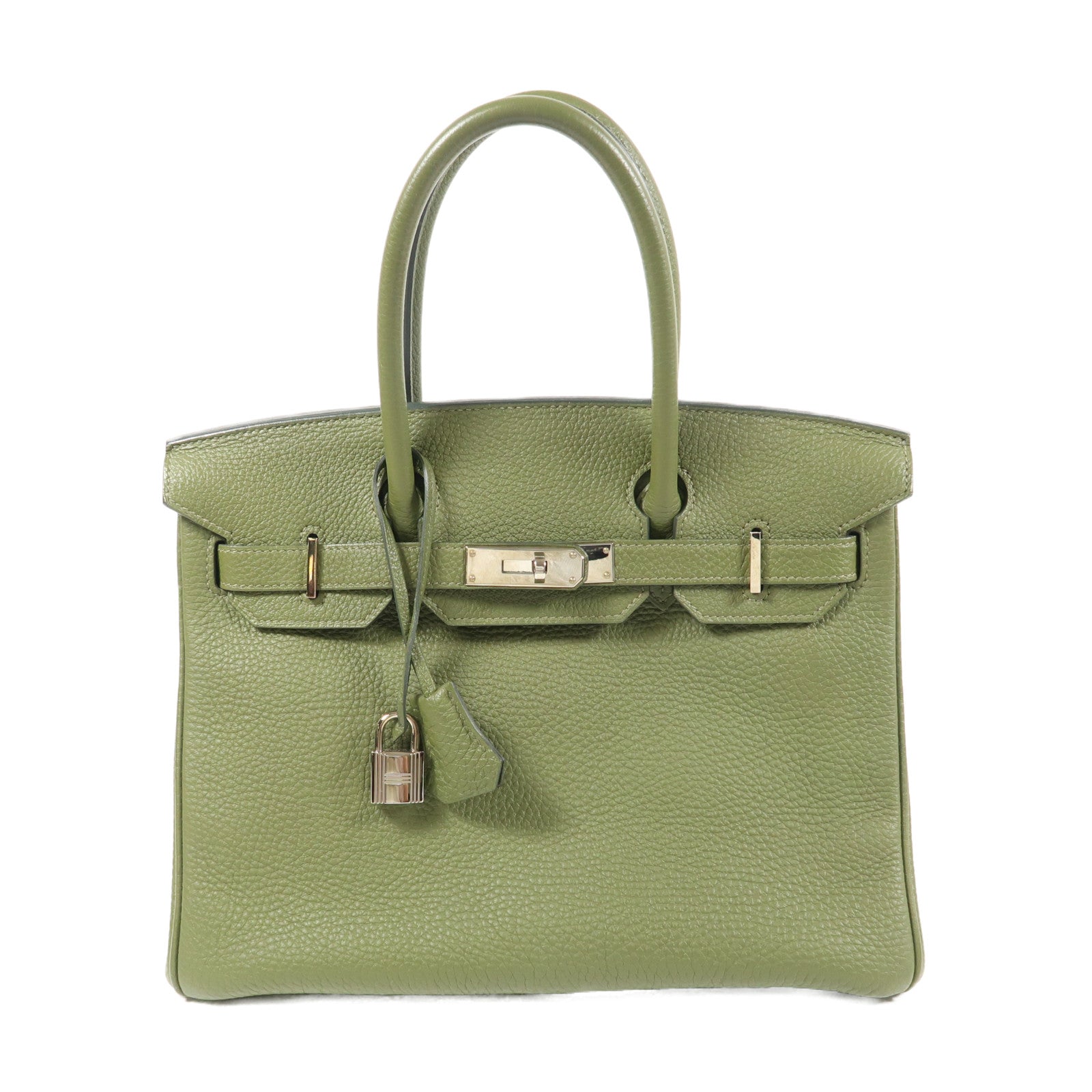 HERMES Togo皮革Birkin 30銀扣手挽袋Canopee