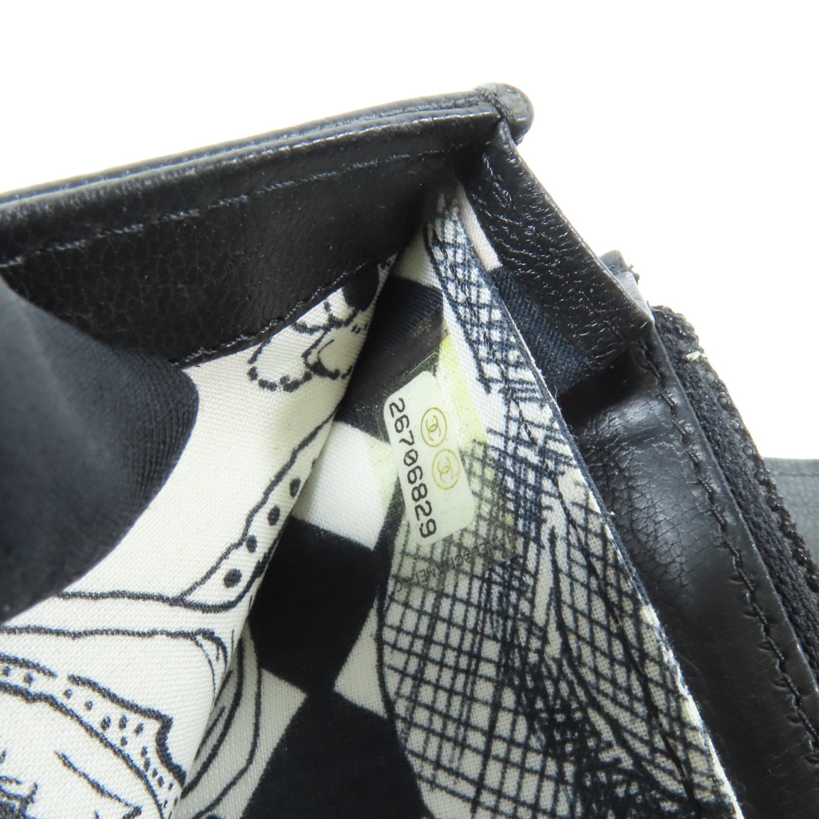 CHANEL 牛皮皮革Long Wallet金扣長錢包