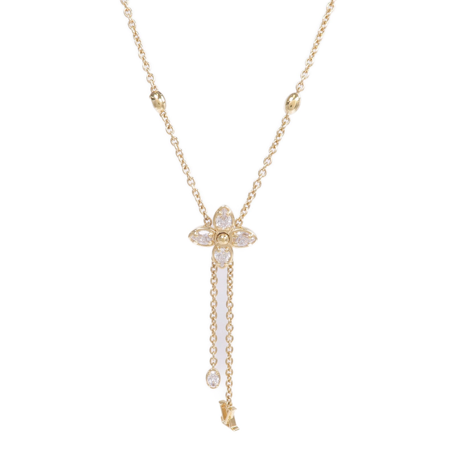 LOUIS VUITTON 金屬/水晶Dazzle Necklace金扣手鏈