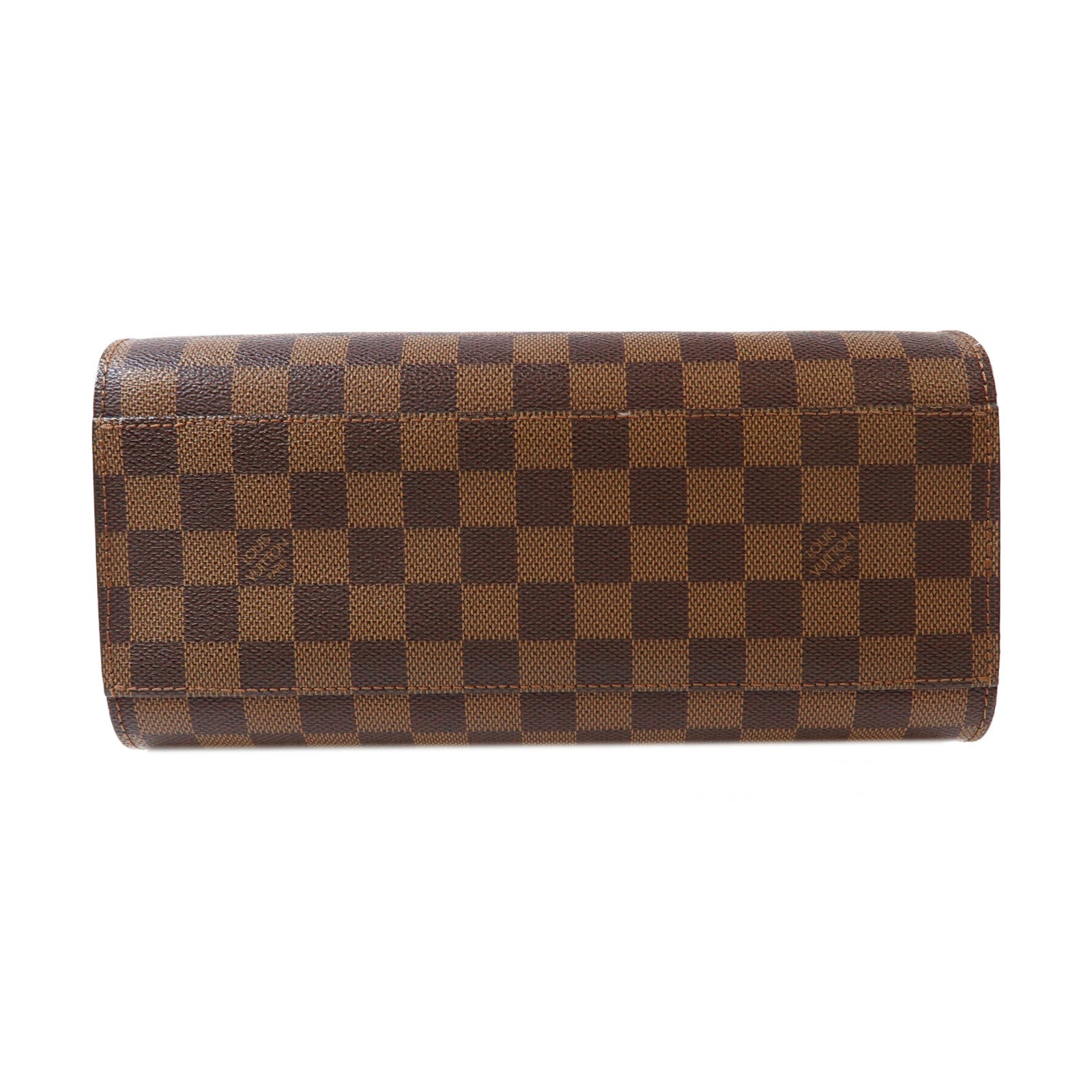 LOUIS VUITTON Damier Triana金扣手挽袋啡色