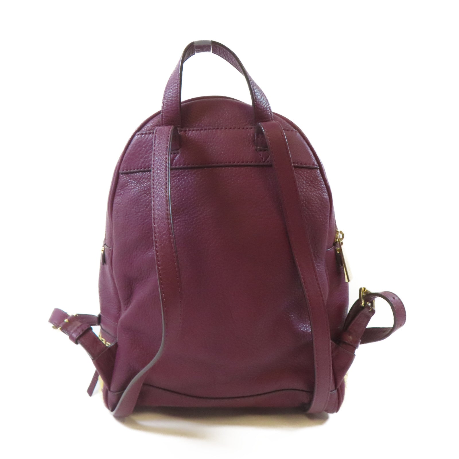 Michael Kors 【激減優惠】牛皮皮革Backpack金扣背包紫色